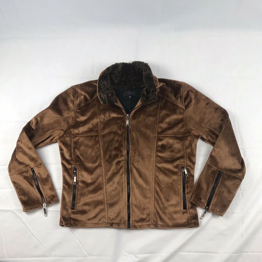 Wooly Bully Colorado Brown Soft Faux‎ Fur Jacket Sz S EXCELLENT